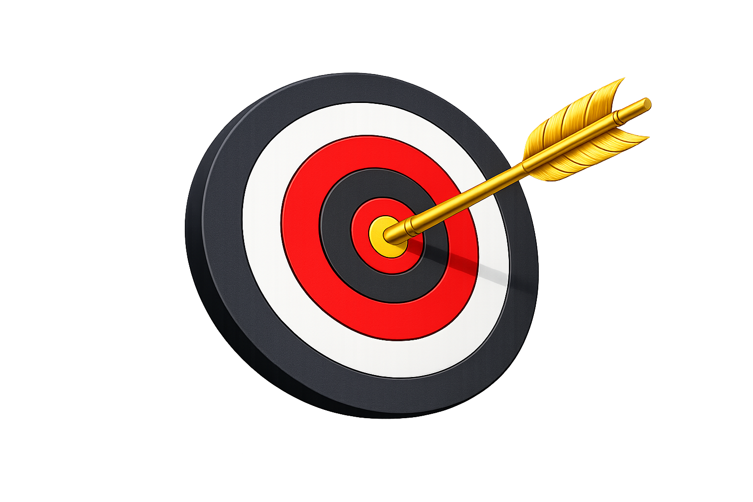 Bullseye with arrow